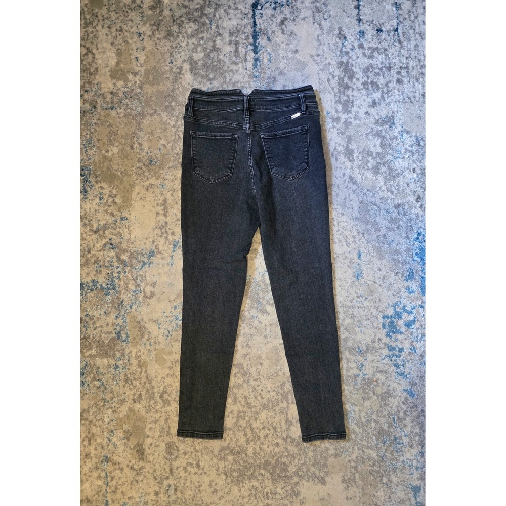 KanCan Size 29 Black Denim Kurvy Ultra High Rise Ankle Skinny 5 Button Jeans - Picture 2 of 4